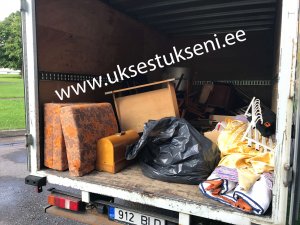 Vana mööbli äravedu, utiliseerimine jäätmejaama www.uksestukseni.ee